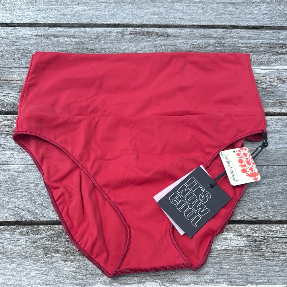 Free People Red Bikini Bottom- It’s Now Cool